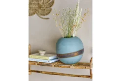 Vase „Feyra“ – Blaues Glas