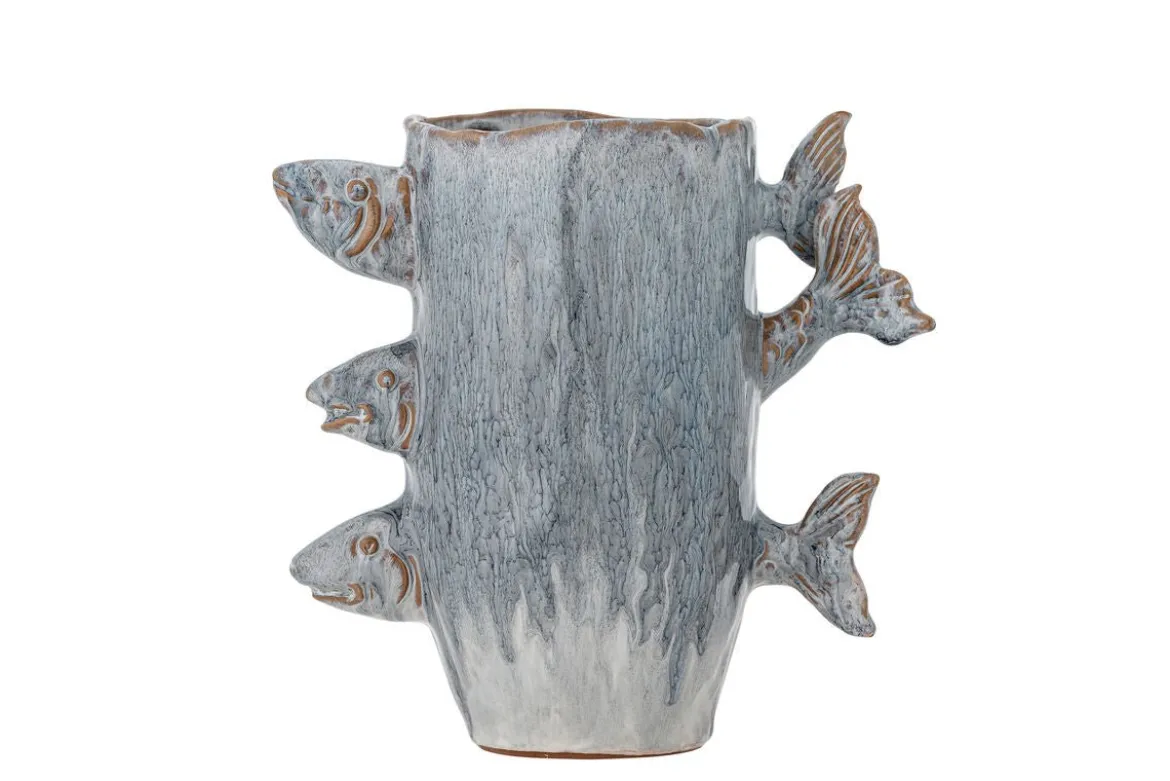 Vase „3 Fishes“ – aus Steingut