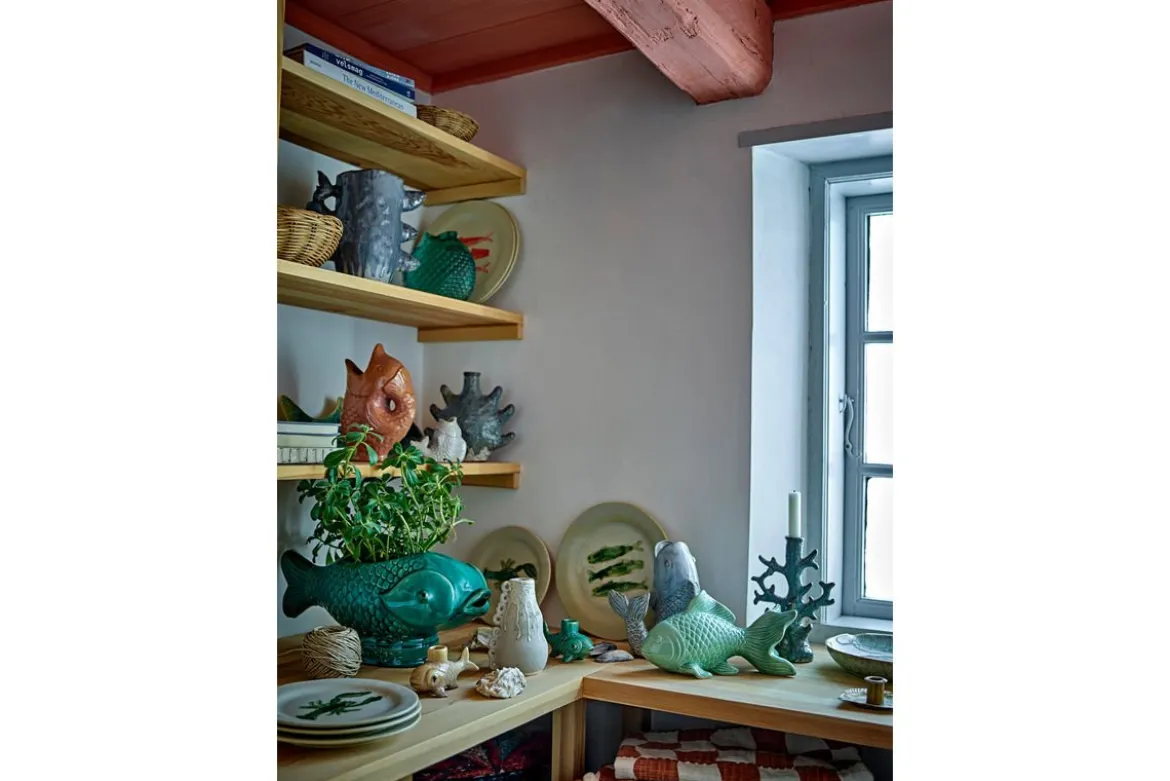 Vase „3 Fishes“ – aus Steingut