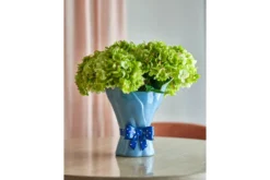 Vase „Florielle“ – Blaues Steingut