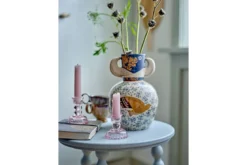 Vase „Granny“ – Steingut mit Gemälde