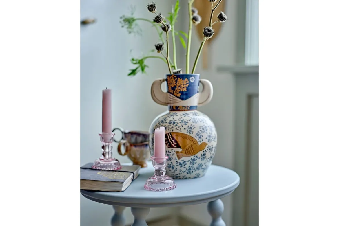Vase „Granny“ – Steingut mit Gemälde