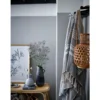 Vase "Gresto" - graue Keramikvase mit Muster