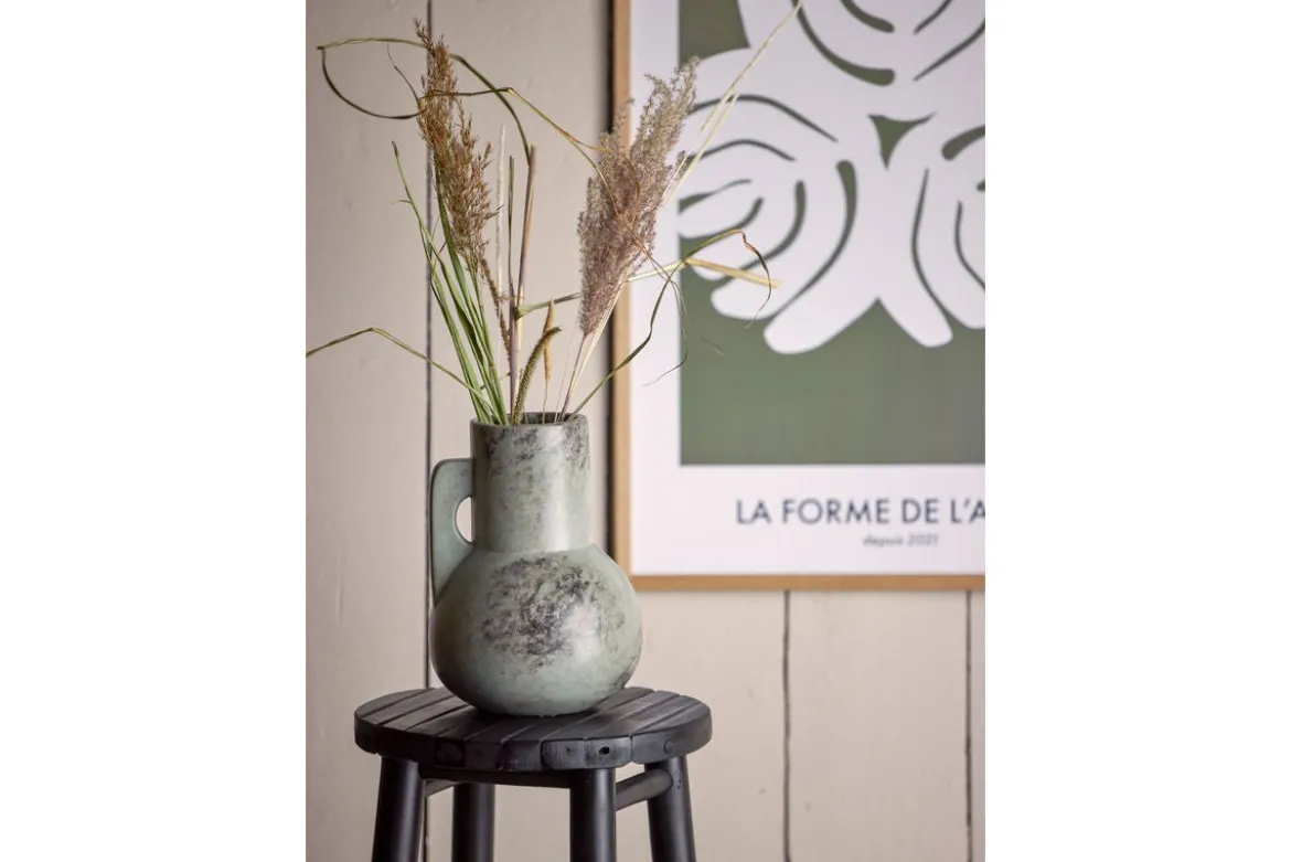 Vase "Grounded" - graue Keramikvase