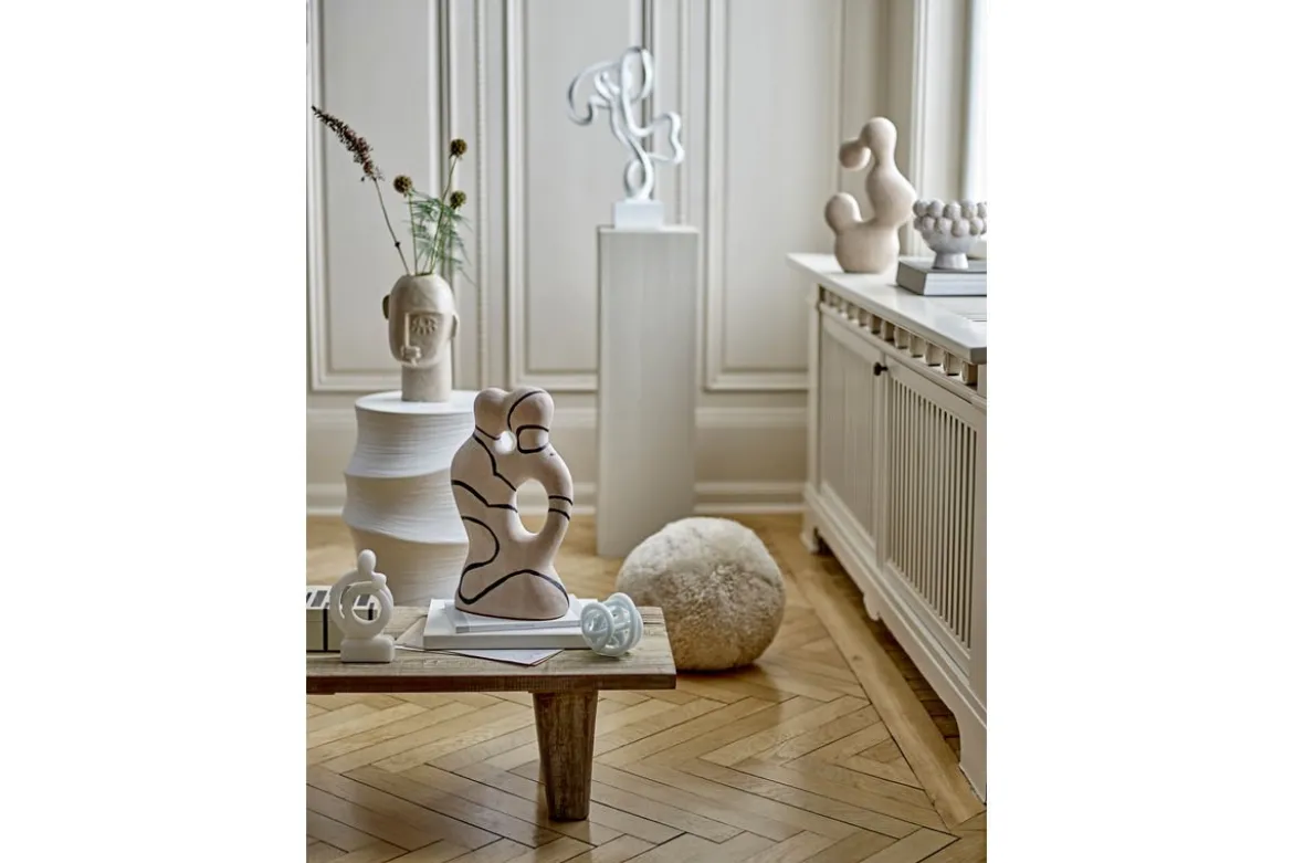Vase „Izzra“ – aus hellem Steingut
