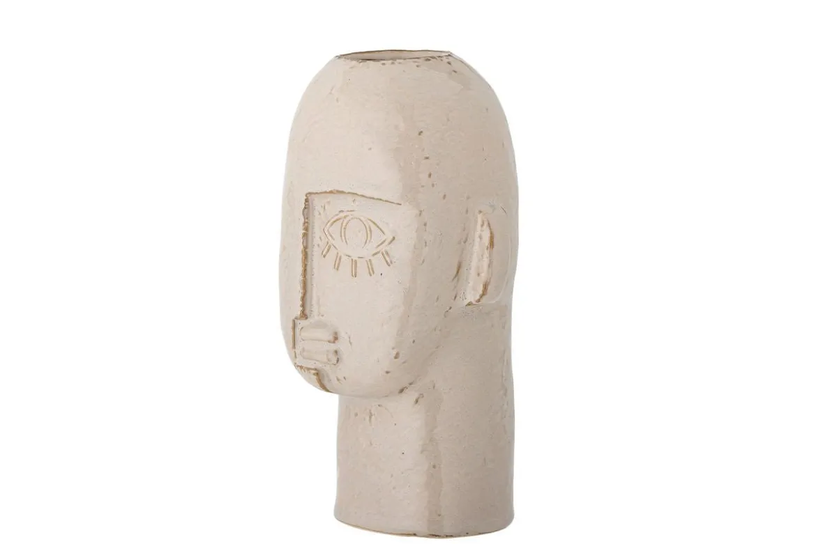 Vase „Izzra“ – aus hellem Steingut