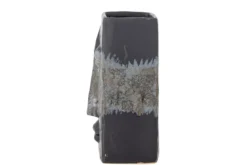Vase „Kaelra“ – Steingut in Schwarz