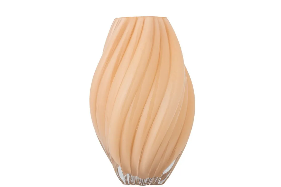 Vase „Kairoa“ – Naturfarbenes Glas