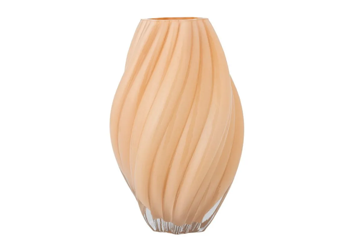 Vase „Kairoa“ – Naturfarbenes Glas