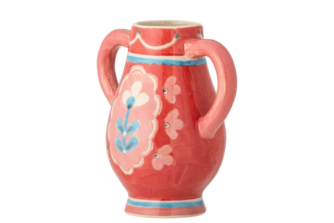 Vase Lilam - Rosé, aus Steingut