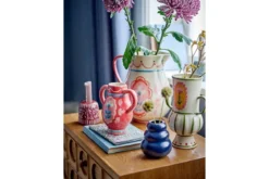 Vase Lilam - Rosé, aus Steingut