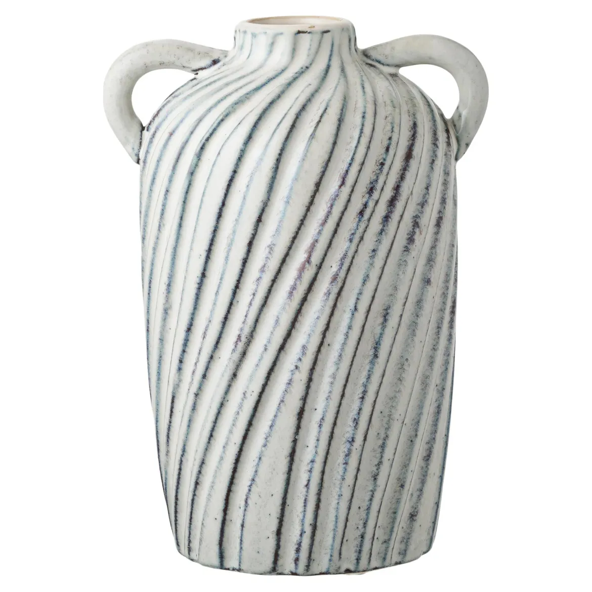 Vase Linea Blu – Keramikvase mit Griffen