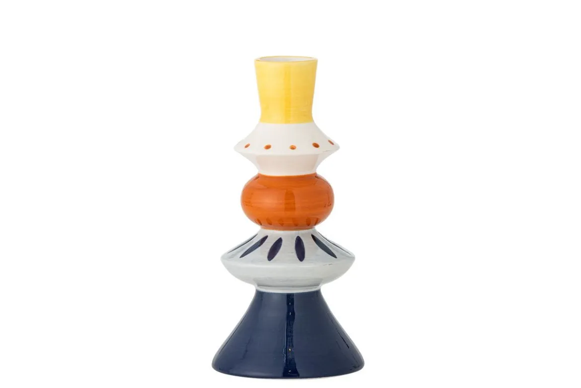 Vase Lio - Bunt, aus Steingut