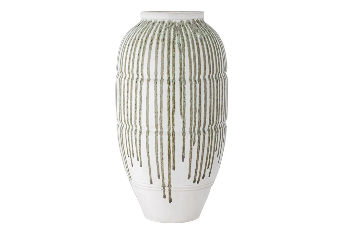 Vase „Lioren“ – Grünes Steingut