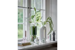 Vase Lizi - Grün, aus Steingut
