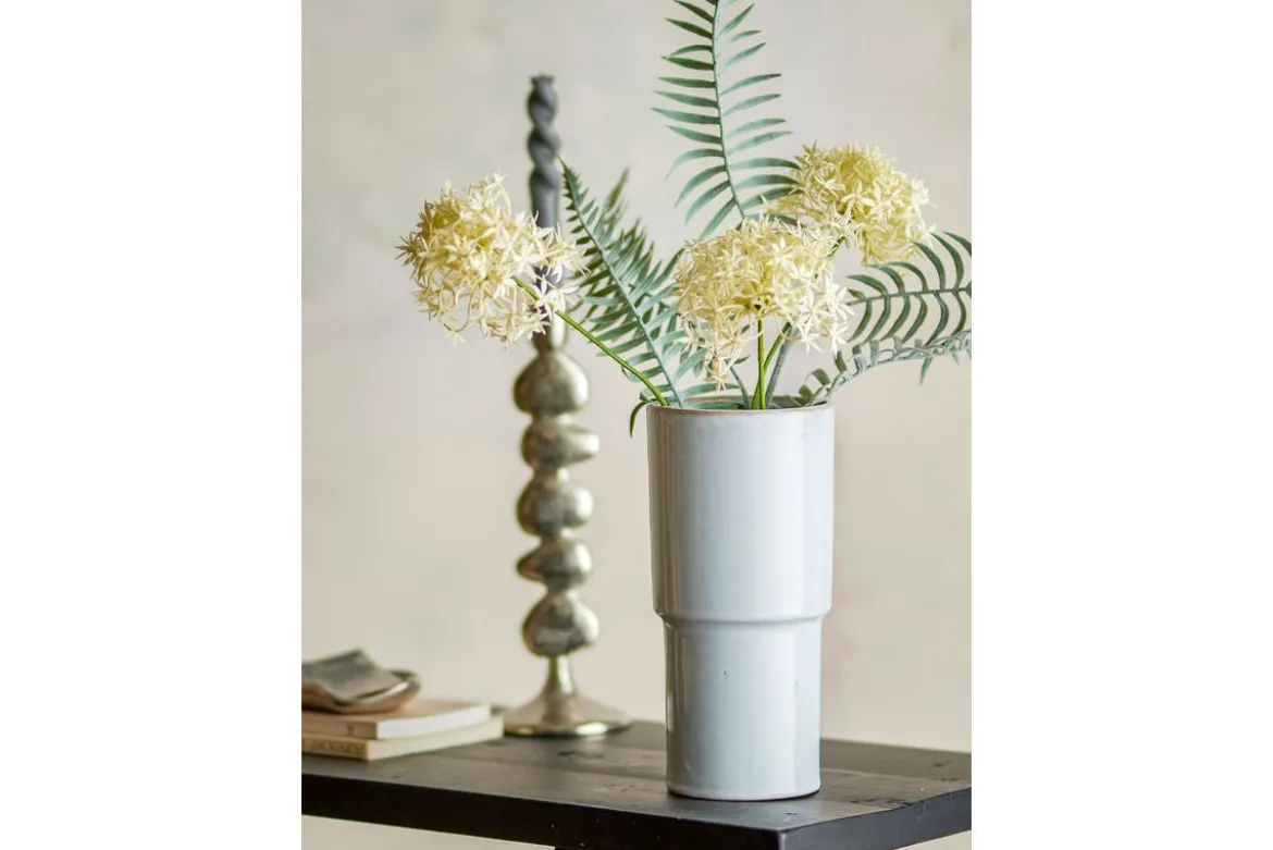 Vase Liz - Weiß, aus Steingut