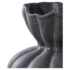Vase „Lunara“ – Keramik in Schwarz