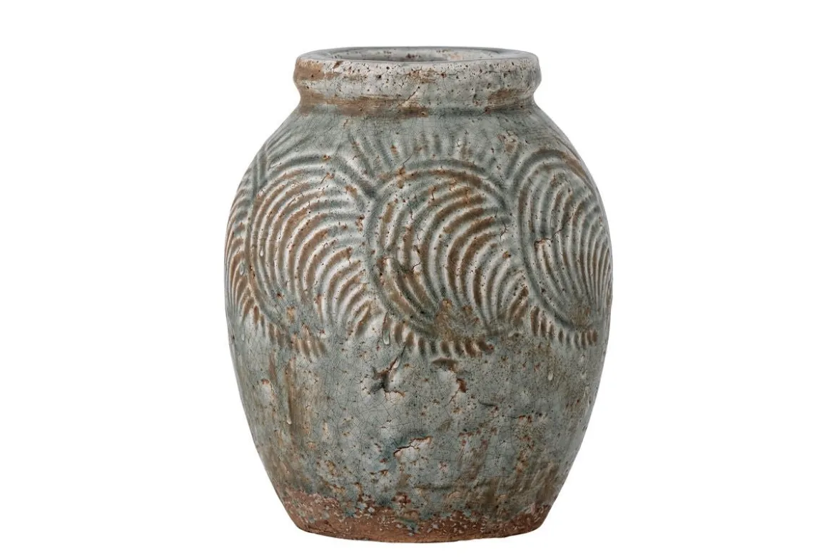 Vase „Lunara“ – Terrakotta in Grün