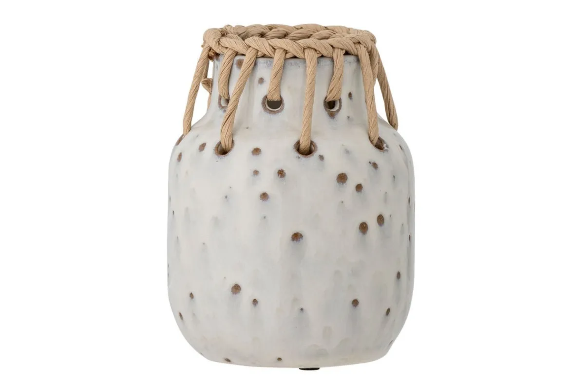 Vase Luna - Weiß, aus Keramik