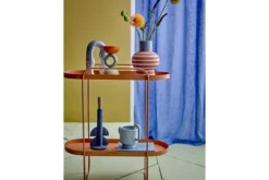 Vase Mara - Orange, aus Steingut