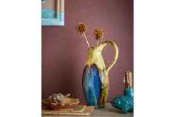 Vase „Marivo“ – Steinzeug mit metallischer Glasur