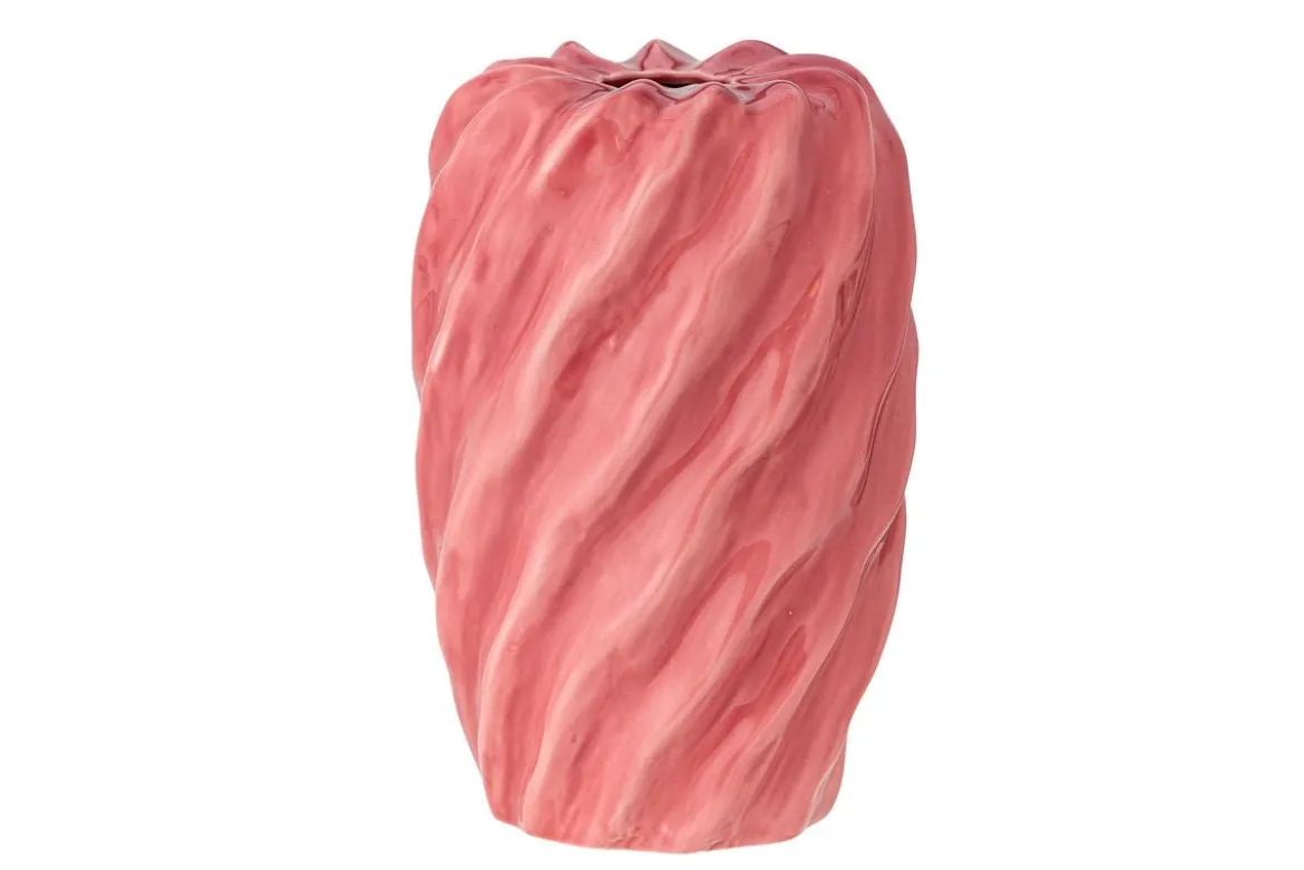 Vase Mila - Rosé, aus Steingut
