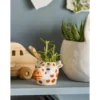 Vase Milly - Braun, aus Steingut