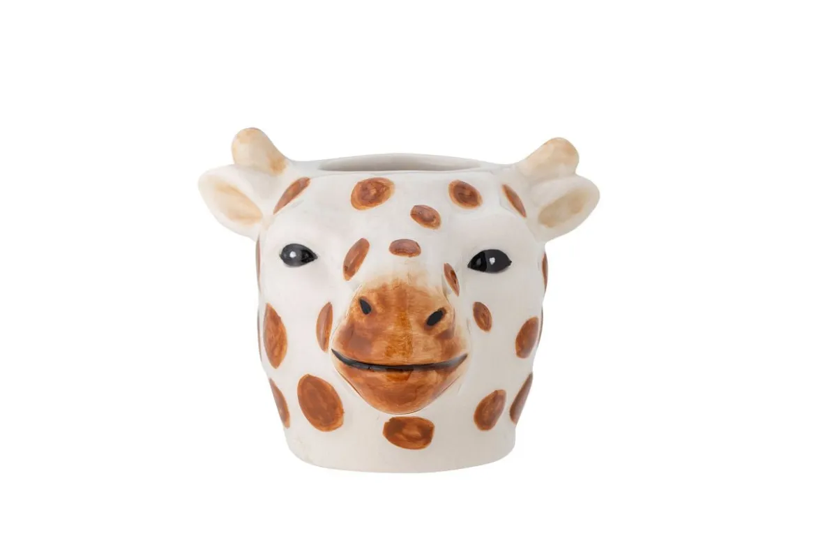 Vase Milly - Braun, aus Steingut