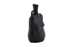 Vase Nerida 25 cm – Körperinspirierte Eleganz in Weiß & Schwarz