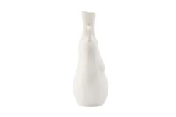 Vase Nerida 25 cm – Körperinspirierte Eleganz in Weiß & Schwarz