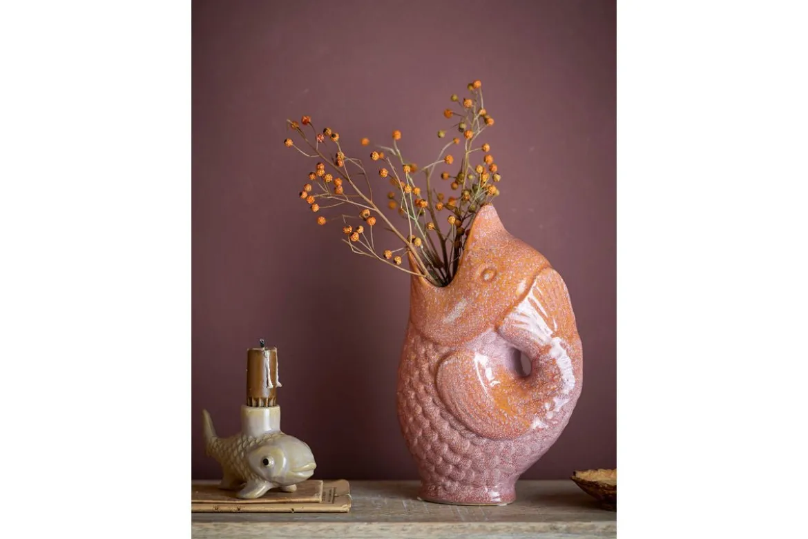 Vase „Nerio“ – Braunes Steingut