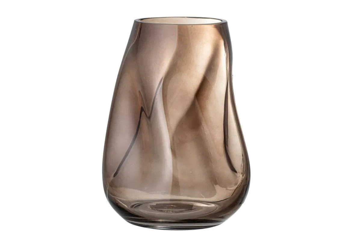 Vase "Nirvana" - braune Dekorationsvase aus Glas