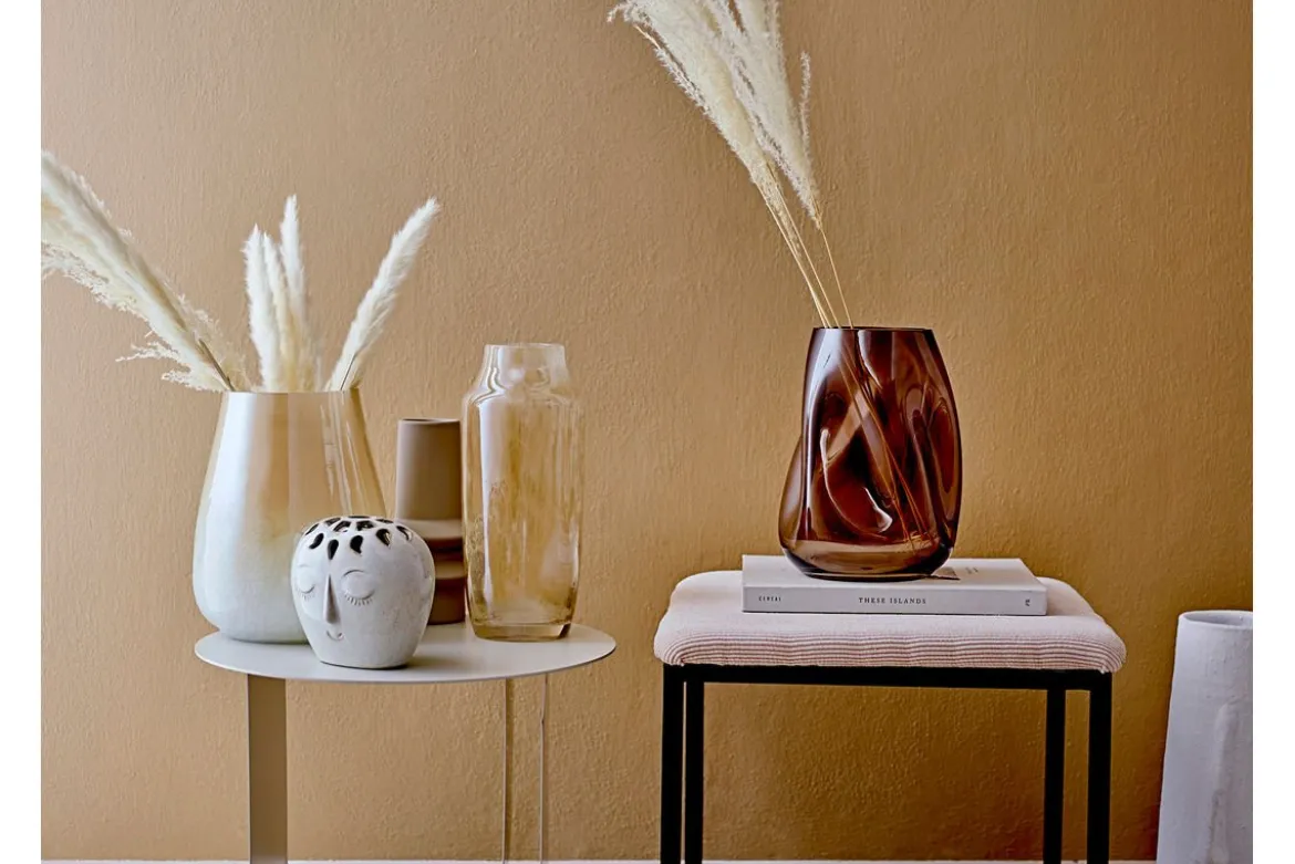 Vase "Nirvana" - braune Dekorationsvase aus Glas