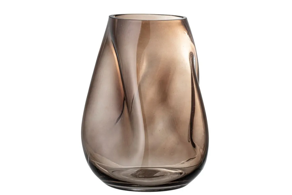 Vase "Nirvana" - braune Dekorationsvase aus Glas