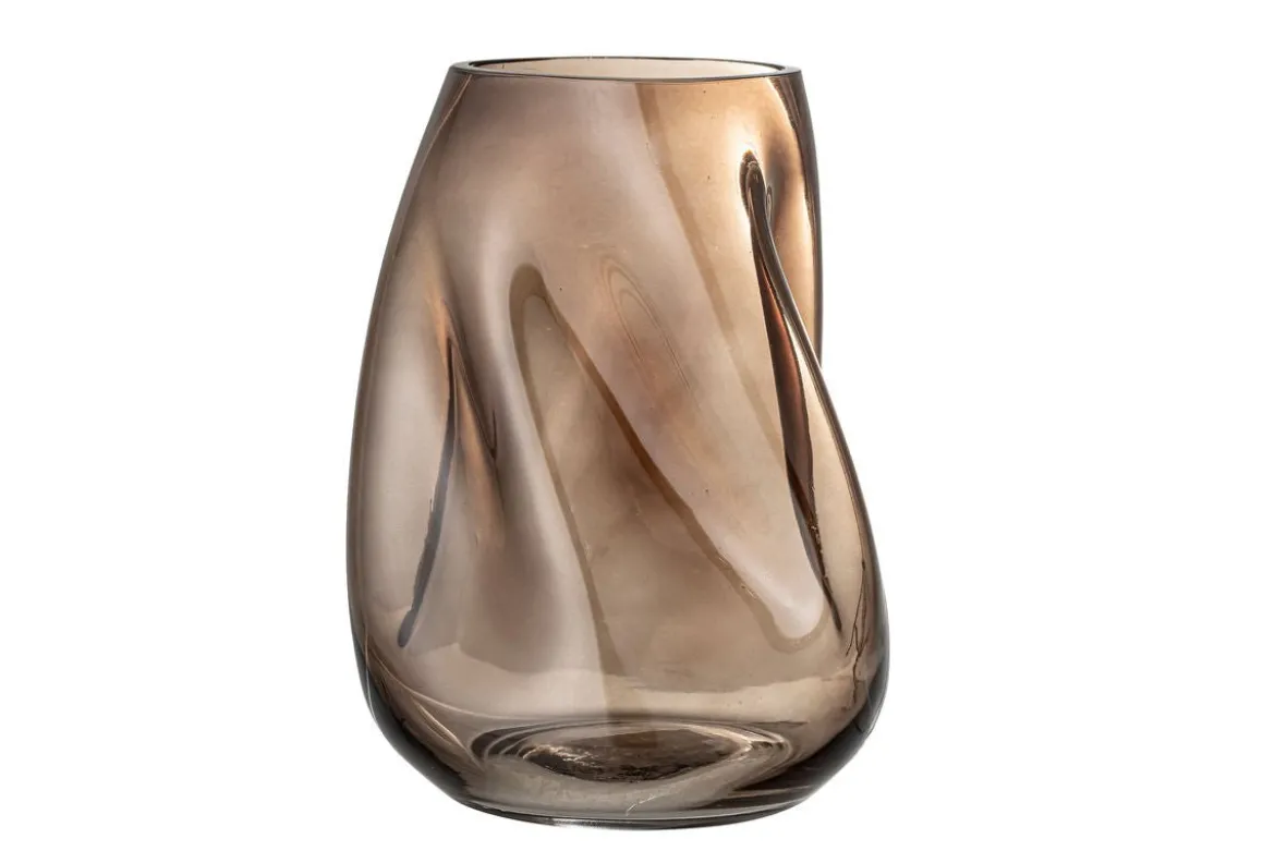 Vase "Nirvana" - braune Dekorationsvase aus Glas