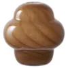 Vase Nivora – Glas, Braun, 17 cm