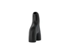 Vase Noara 16 cm – Skulpturales Designobjekt aus Steingut