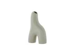 Vase Noara 16 cm – Skulpturales Designobjekt aus Steingut