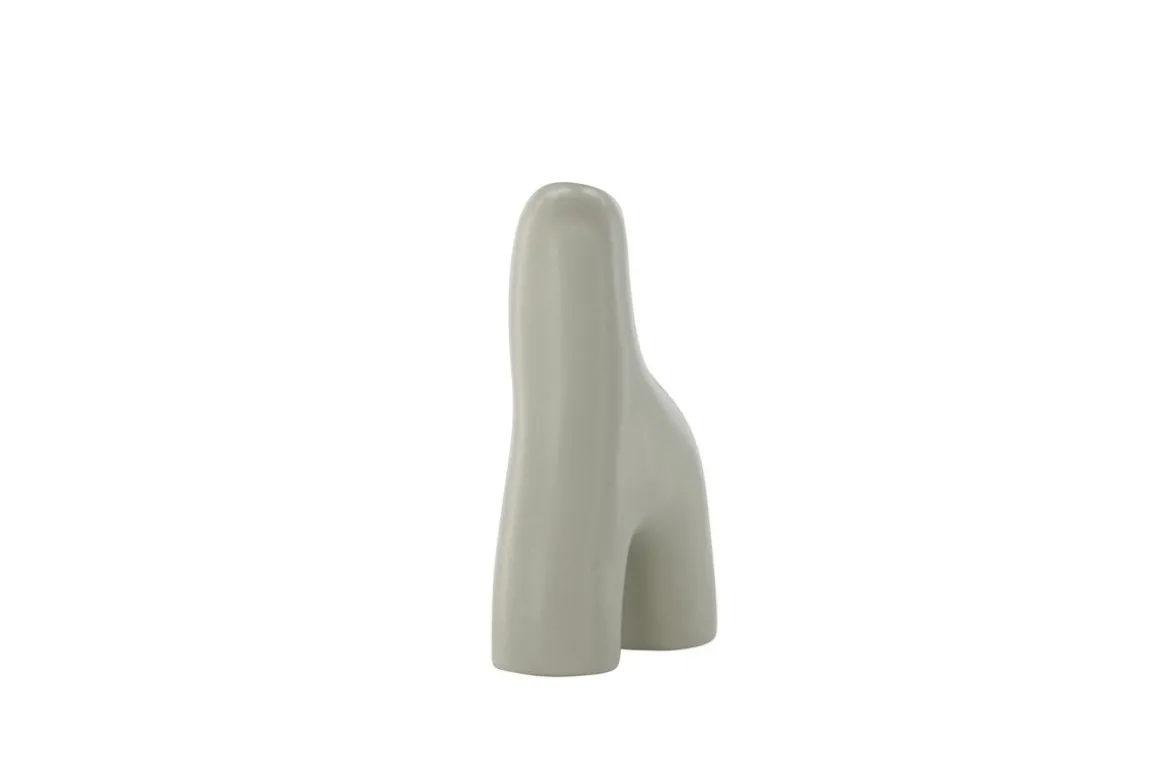 Vase Noara 16 cm – Skulpturales Designobjekt aus Steingut