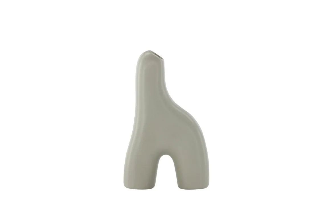 Vase Noara 16 cm – Skulpturales Designobjekt aus Steingut