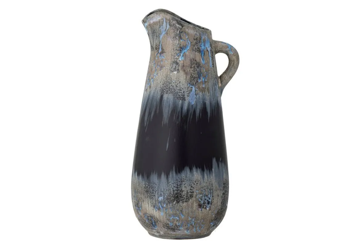Vase „Noira“ – Steingut in Schwarz