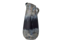 Vase „Noira“ – Steingut in Schwarz