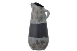 Vase „Noira“ – Steingut in Schwarz