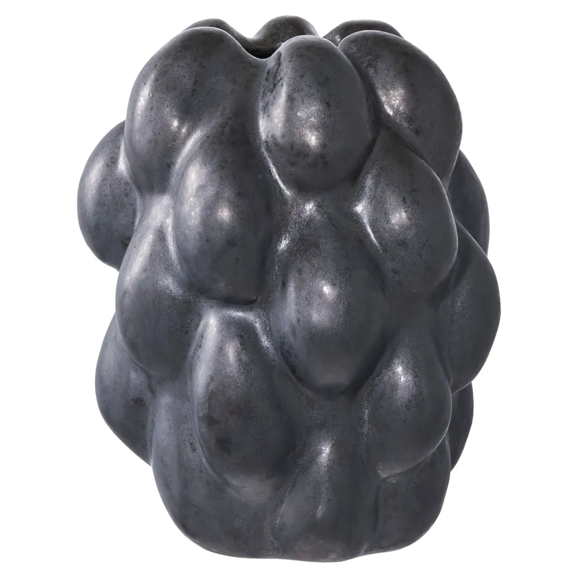 Vase „Noirberry“ – Schwarze Keramik mit organischer Struktur