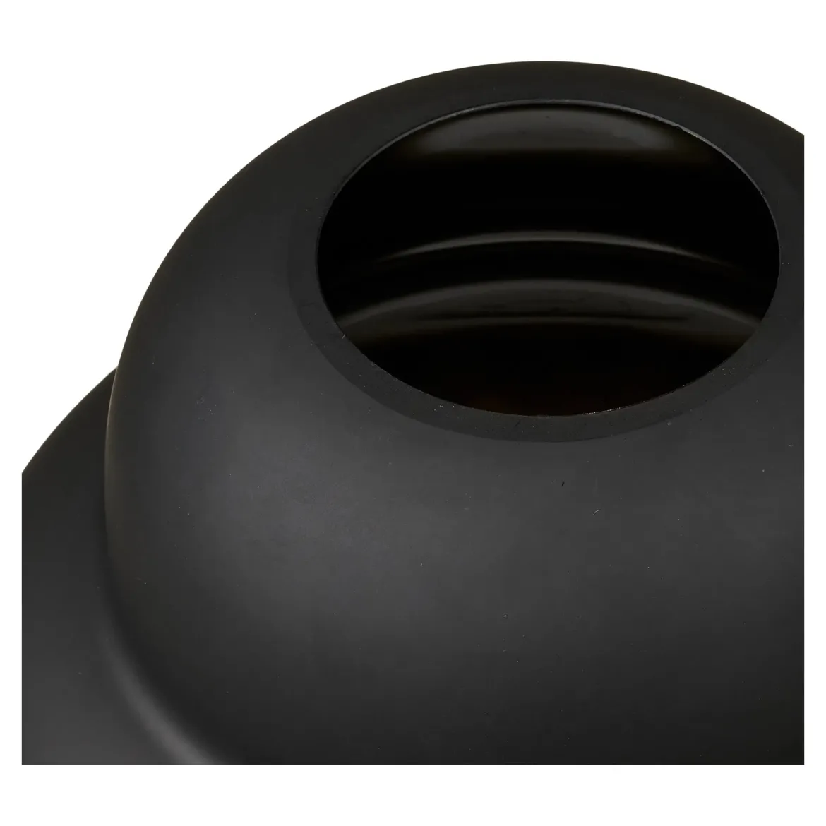 Vase Noir – Glas in skulpturaler Form