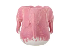 Vase „Pink Elefant“ – aus Steingut