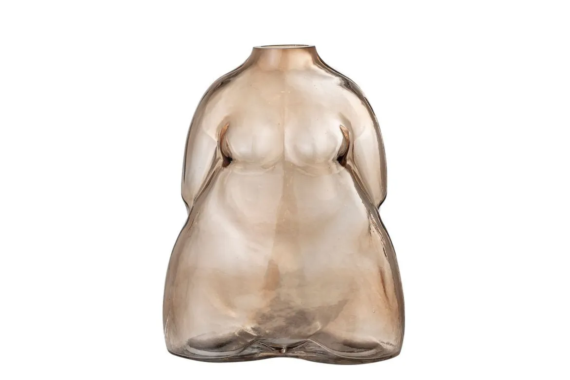 Vase „Ravina“ – Braunes Glas