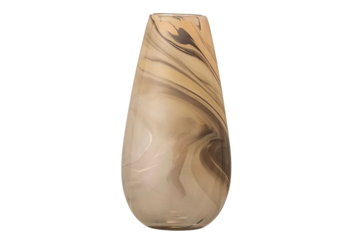 Vase „Ruhan“ – Braunes Glas