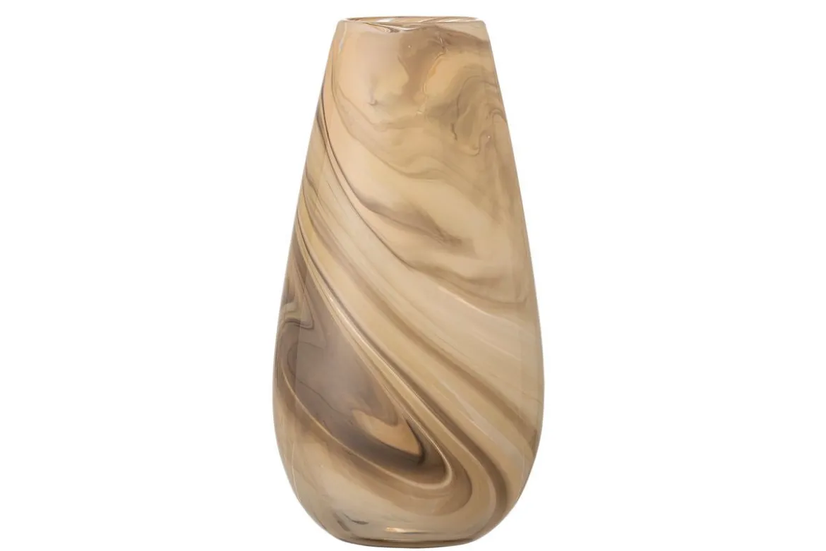 Vase „Ruhan“ – Braunes Glas