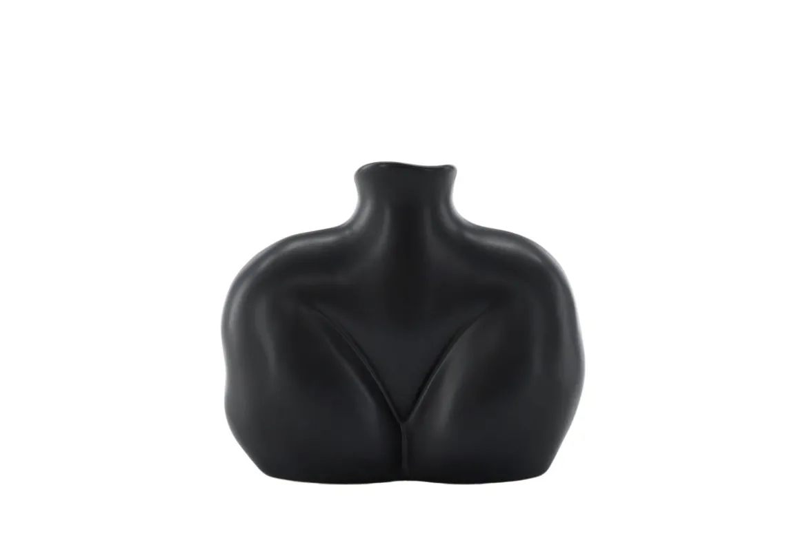 Vase Selara 15 cm – Feminine Eleganz in Schwarz